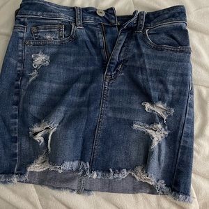 american eagle jean skirt